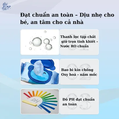 Khăn Ướt Đa Năng Bababy - Con voi (Xanh dương)