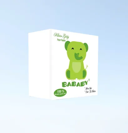 Khăn Giấy Napkin Bababy (Xanh lá)