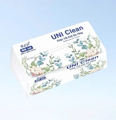 Khăn Vải Khô Đa Năng UNI CLEAN 80 TỜ