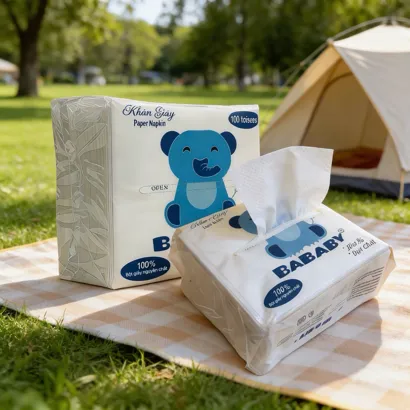 Khăn Giấy Napkin Bababy (Xanh dương)